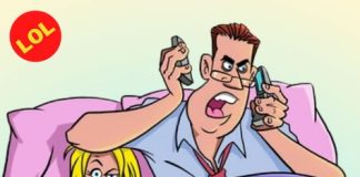 A man frantically calls the hotel