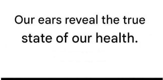 Our ears reveal the true state of our health