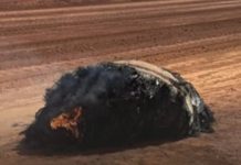 Statement released as mysterious smouldering object lands in Australian Outback – experts are puzzled