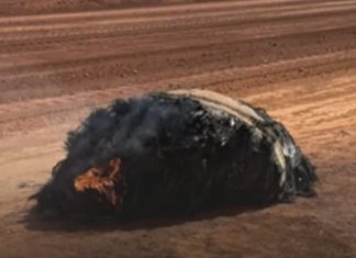 Statement released as mysterious smouldering object lands in Australian Outback – experts are puzzled