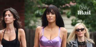 Keeping Up With The Censoris! Kanye West’s Aussie wife Bianca goes pantless in bizarre futuristic outfit as she steps out with family in Melbourne