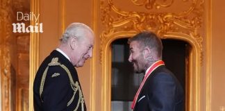 David Beckham hails ‘proudest moment of his life’ as he is FINALLY handed much longed-for knighthood by Charles