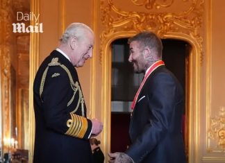 David Beckham hails ‘proudest moment of his life’ as he is FINALLY handed much longed-for knighthood by Charles