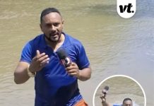 Horrifying moment journalist stepped on missing girl body while reporting