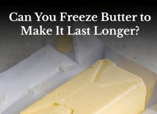 Butter keeps well in the fridge, but can you freeze butter?