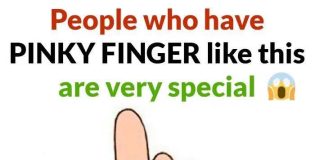 People who have PINKY FINGER like this are very special