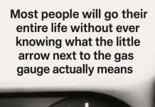 Most people will go their entire life without ever knowing what the little arrow next to the gas gauge actually means