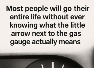 Most people will go their entire life without ever knowing what the little arrow next to the gas gauge actually means