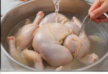 How to “remove” all the chemicals out of store-bought chicken: a tip a meatpacking worker gave me.