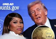 Nicki Minaj shows off $1 million Trump ‘Gold Card’ as she publicly defends president following citizenship controversy