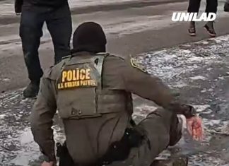 Everyone’s wondering the same thing after ICE agent slips on ice in outrageous viral video