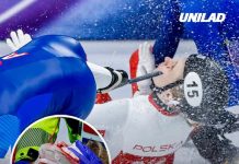 Olympic speed skater rushed to hospital after opponent’s blade slices her face in horror injury