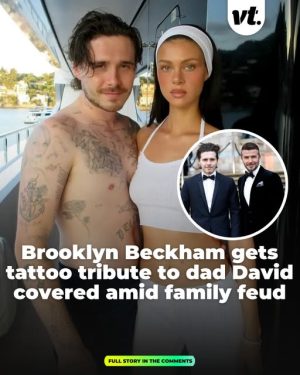 Brooklyn Beckham gets tattoo tribute to dad David covered amid family