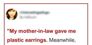 MY MOTHER-IN-LAW GAVE ME PLASTIC EARRINGS, AND MY SISTER-IN-LAW RECEIVED A DIAMOND NECKLACE.