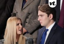 Barron Trump made controversial outfit choice during Trump’s speech as lip reader ‘reveals rude four-word remark’ he made to Ivanka