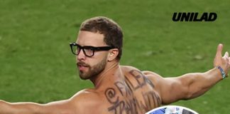 What was written on Super Bowl streaker’s body revealed before player tackled him on the field