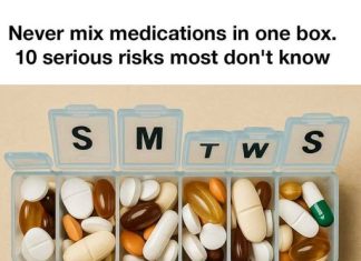 Never mix medications in one box!