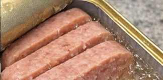 I opened a can of Spam and found it sitting in a clear jelly. Is that normal or did it go bad