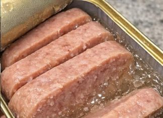 I opened a can of Spam and found it sitting in a clear jelly. Is that normal or did it go bad