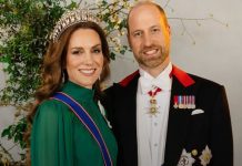 Kate Middleton and Prince William Surprise with Stunning Tiara Portrait from State Banquet