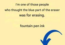 So, what exactly is the blue part of the eraser for?