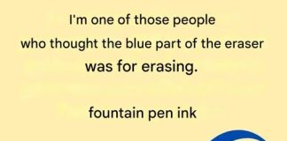 So, what exactly is the blue part of the eraser for?