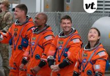 Why Artemis II astronauts are wearing orange space suits on historic trip to the moon