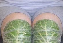 Wrap a Cabbage Leaf Around Your Knee