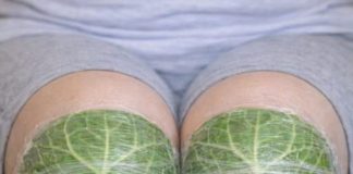 Wrap a Cabbage Leaf Around Your Knee
