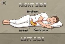 What risks do you run when you sleep on your right side?