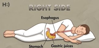 What risks do you run when you sleep on your right side?