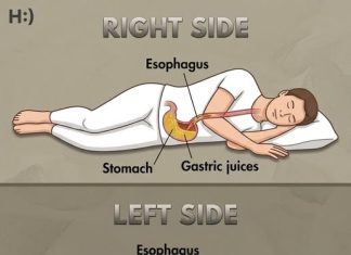 What risks do you run when you sleep on your right side?