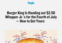 Burger King Is Handing out $2.50 Whopper Jr.’s for the Fourth of July — How to Get Yours