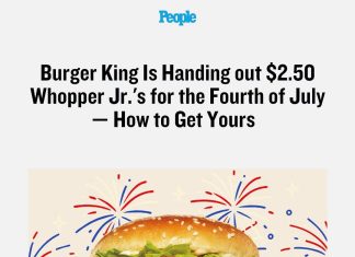 Burger King Is Handing out $2.50 Whopper Jr.’s for the Fourth of July — How to Get Yours