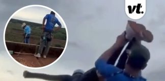 Horrific moment woman, 21, is thrown to her death after bungee crew allegedly failed to attach safety rope