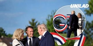 Donald Trump called out for ‘weird’ move on Brigitte Macron after arriving in France