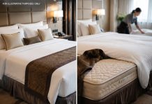 THAT DECORATIVE STRIP ON HOTEL BEDS? HERE’S WHAT IT’S REALLY FOR (IT’S NOT JUST FOR LOOKS)