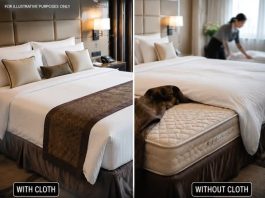 THAT DECORATIVE STRIP ON HOTEL BEDS? HERE’S WHAT IT’S REALLY FOR (IT’S NOT JUST FOR LOOKS)
