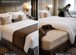 THAT DECORATIVE STRIP ON HOTEL BEDS? HERE’S WHAT IT’S REALLY FOR (IT’S NOT JUST FOR LOOKS)