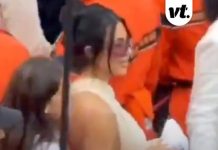 F1 fans call for Kim Kardashian to be banned after camera spots her committing shocking act