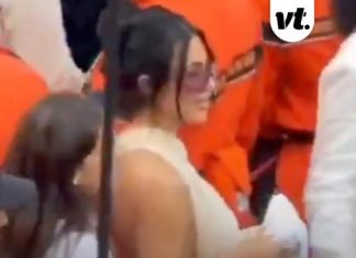 F1 fans call for Kim Kardashian to be banned after camera spots her committing shocking act