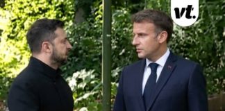 Macron and Zelensky’s words heard on hot mic as leaders discussed how to deal with Trump