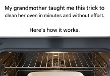 Here’s a simple old-fashioned trick for cleaning an oven