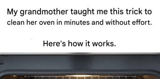 Here’s a simple old-fashioned trick for cleaning an oven
