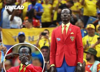 Reason why man is standing motionless for entire World Cup matches explained