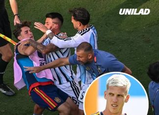 Argentina coach explains why he ‘punched’ Spain star Dani Olmo in ‘disgusting’ brawl at World Cup final