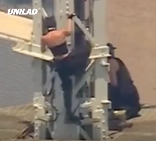 Netflix ‘Skywalkers’ daredevil couple arrested after scaling Empire State Building antenna for high-altitude proposal