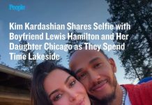 Kim Kardashian Shares Selfie with Boyfriend Lewis Hamilton and Her Daughter Chicago as They Spend Time Lakeside