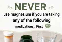 NEVER use magnesium if you are taking any of the following m…