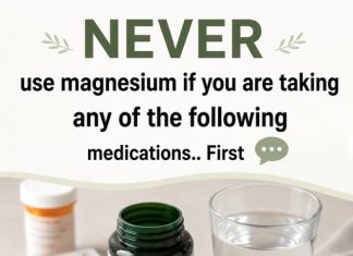 NEVER use magnesium if you are taking any of the following m…